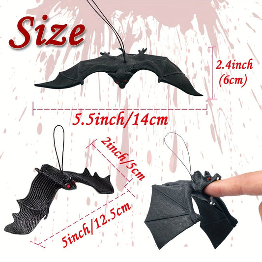 NNETM Halloween Hanging Bat Ornaments Party Decor (12pcs)