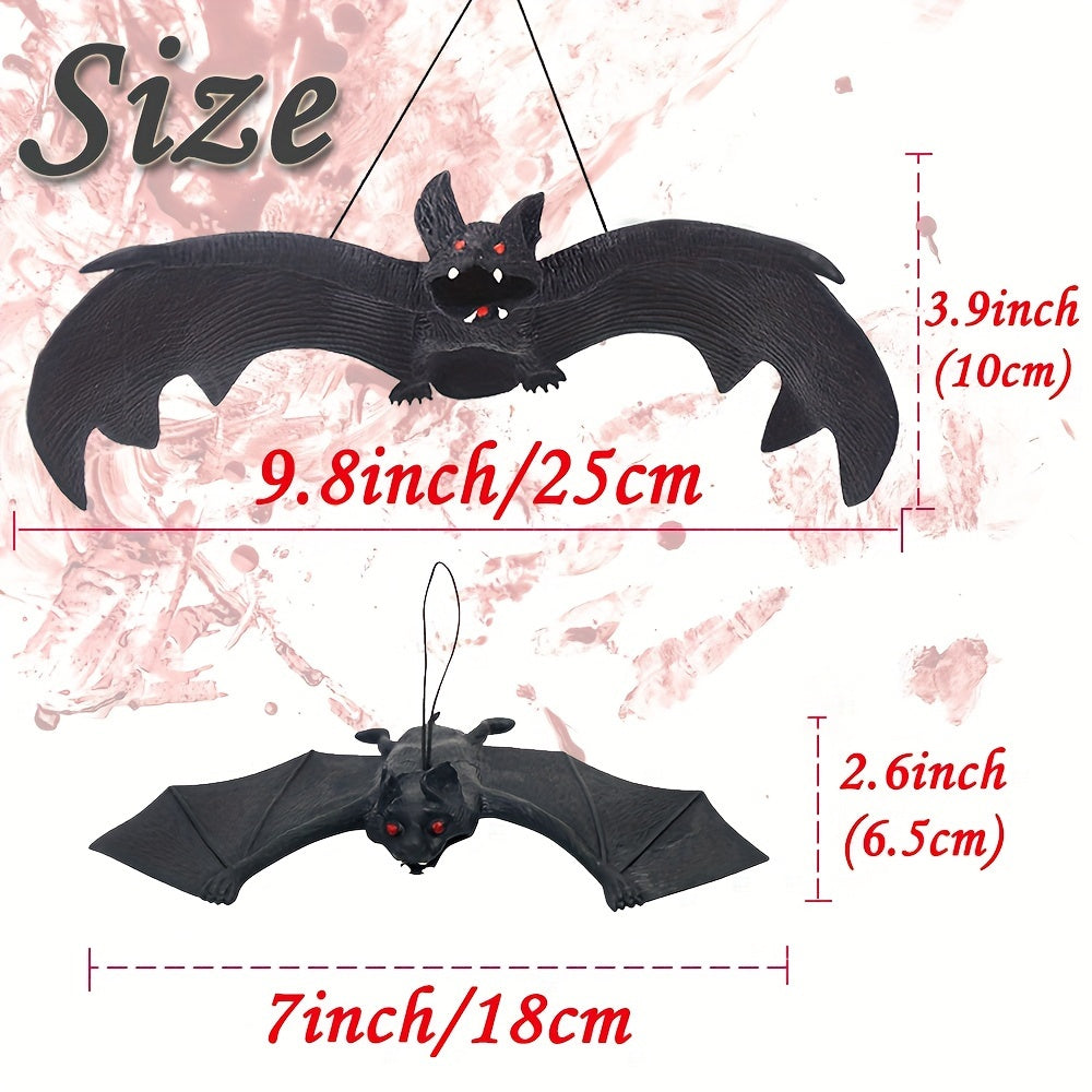 NNETM Halloween Hanging Bat Ornaments Party Decor (12pcs)