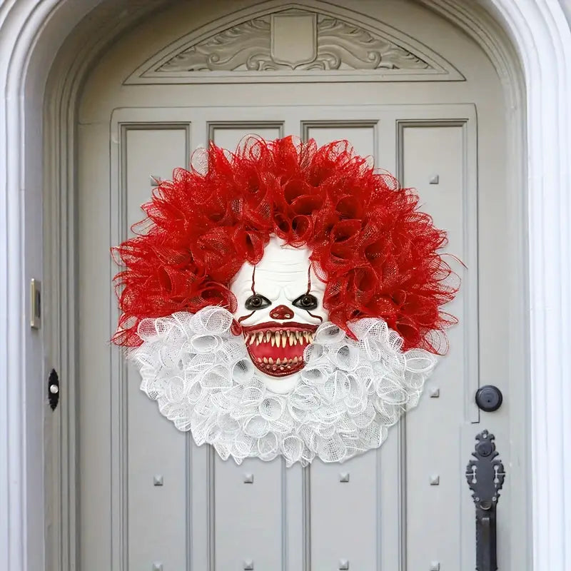 Spooky Circus Clown Garland Mask for Halloween