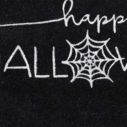 17" X 29" Black And White Halloween Halloween Happy Halloween Outdoor Coir Door Mat
