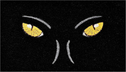 17" X 29" Black And White Halloween Halloween Outdoor Coir Door Mat