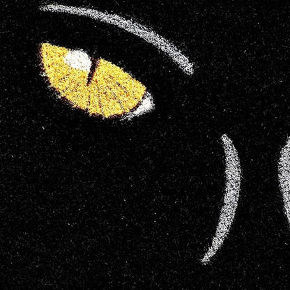 17" X 29" Black And White Halloween Halloween Outdoor Coir Door Mat