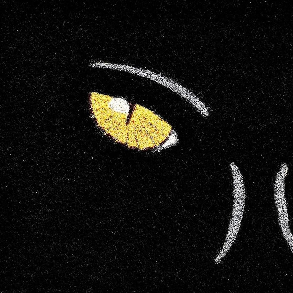 17" X 29" Black And White Halloween Halloween Outdoor Coir Door Mat