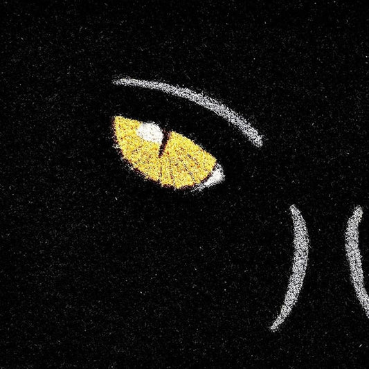 17" X 29" Black And White Halloween Halloween Outdoor Coir Door Mat