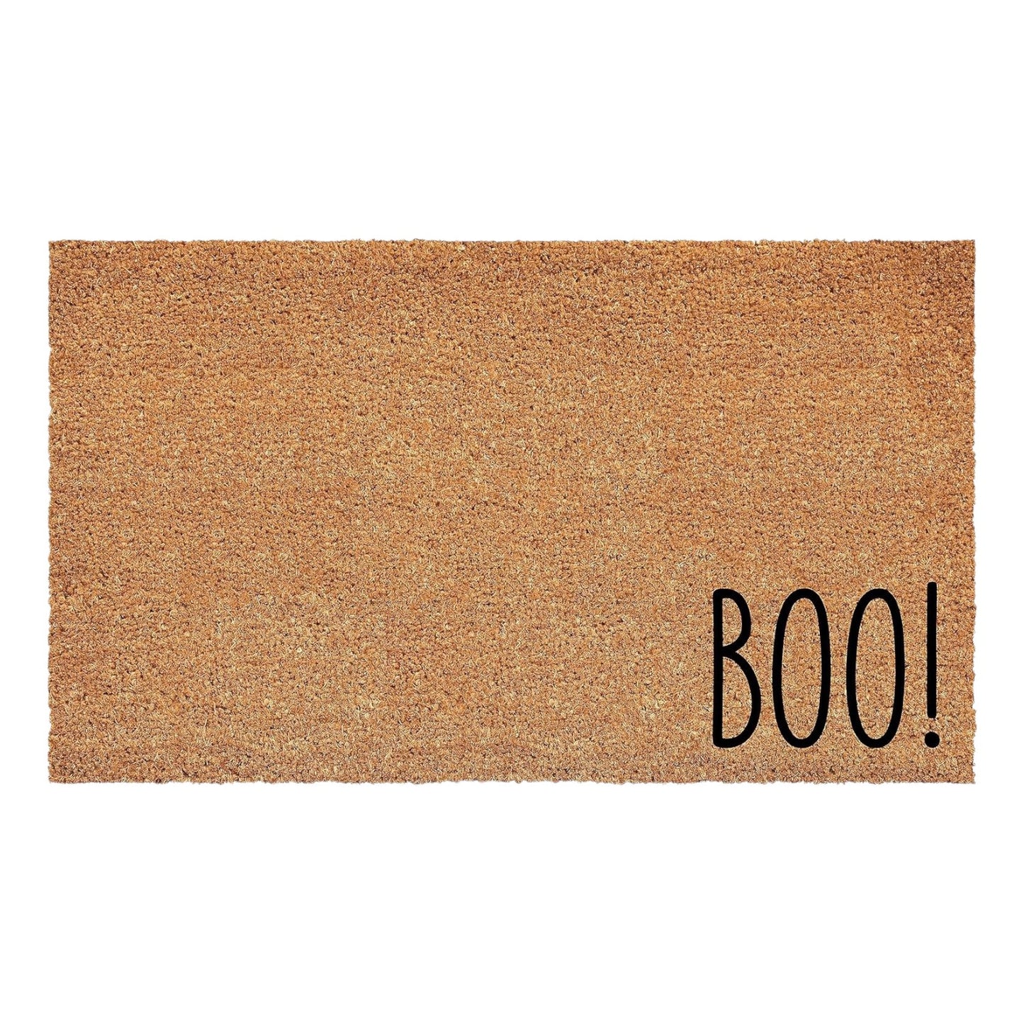 24" X 36" Natural And Brown Halloween Halloween Outdoor Coir Door Mat