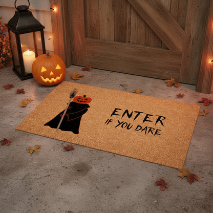 24" X 36" Natural And Brown Halloween Halloween Outdoor Coir Door Mat