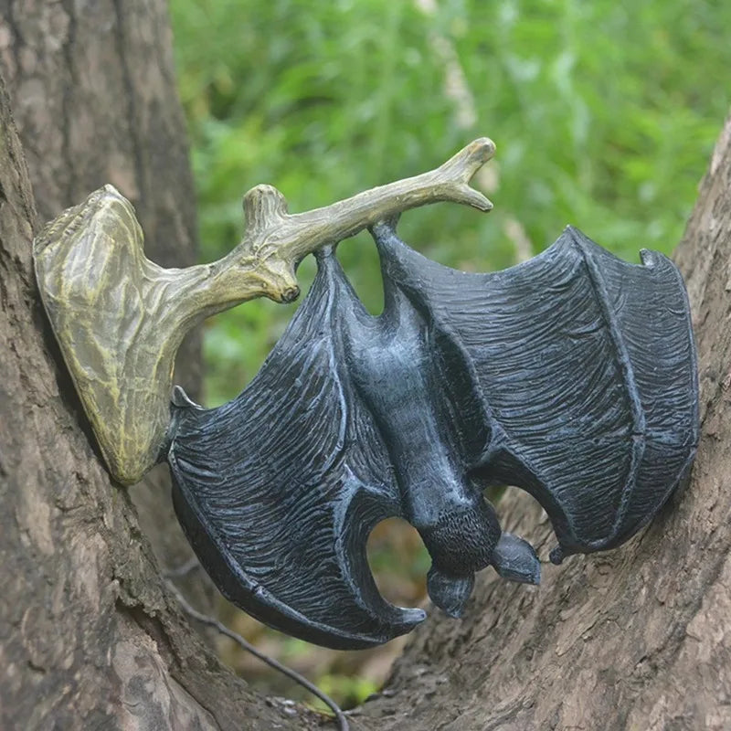Resin Vampire Bat Statue Halloween Garden Decoration