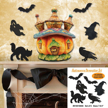 Pumpkin Castle Halloween Door Decor by G. DeBrekht - Thanksgiving Halloween Decor - 8158413H