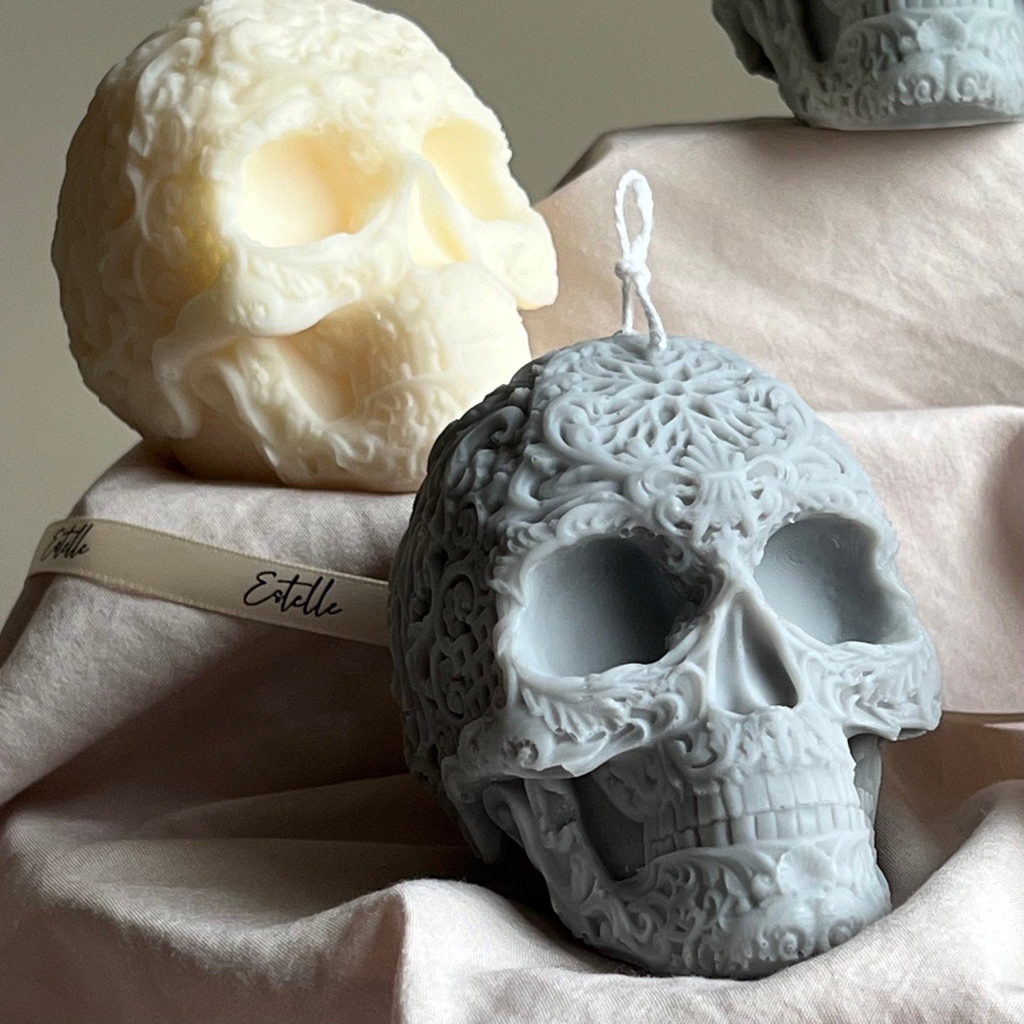 Halloween Skull Candle