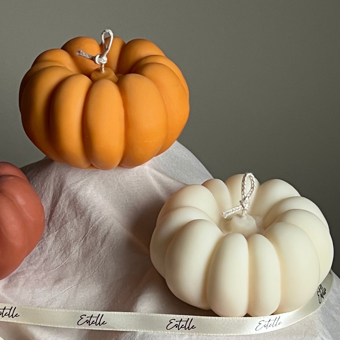 Large Autumn Pumpkin Candle